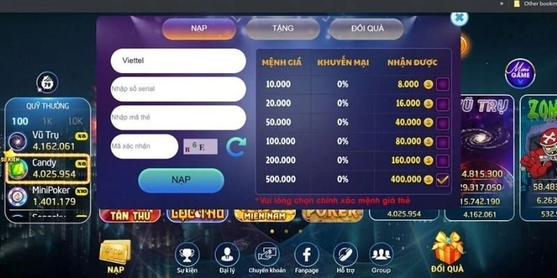 Gợi ý một số phương thức nạp tiền phổ biến